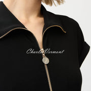 Joseph Ribkoff Culotte Jumpsuit With Zip Neckline - Style 261255