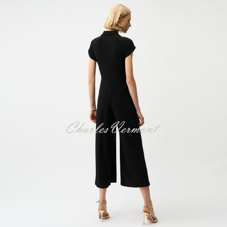 Joseph Ribkoff Culotte Jumpsuit With Zip Neckline - Style 261255