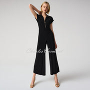 Joseph Ribkoff Culotte Jumpsuit With Zip Neckline - Style 261255
