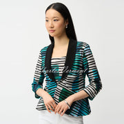 Joseph Ribkoff Geometric Print Peplum Jacket And Camisole Set - Style 261270