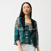 Joseph Ribkoff Geometric Print Peplum Jacket And Camisole Set - Style 261270