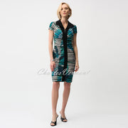 Joseph Ribkoff Geometric Print Zip Dress - Style 261295