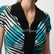 Joseph Ribkoff Geometric Print Zip Dress - Style 261295