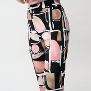 Joseph Ribkoff Abstract Print Trouser - Style 261309