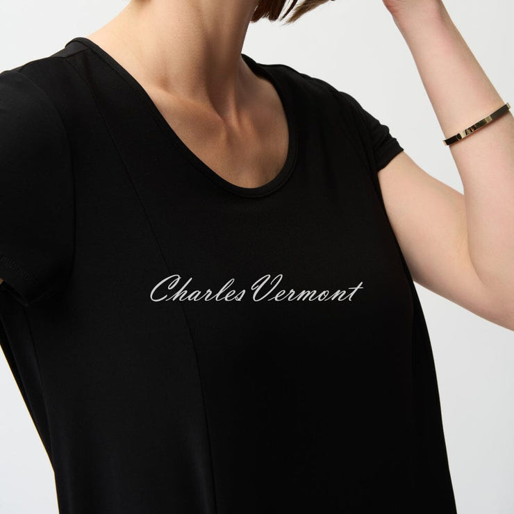 Joseph Ribkoff Tunic Top With Handkerchief Hem - Style 261310