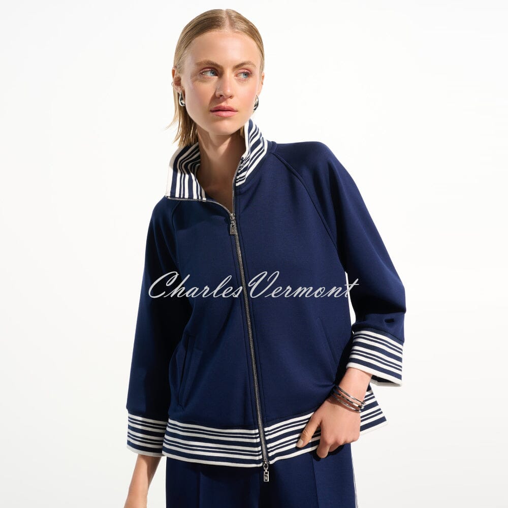 Joseph Ribkoff Striped Zip Jacket - Style 261617 | Charles Vermont