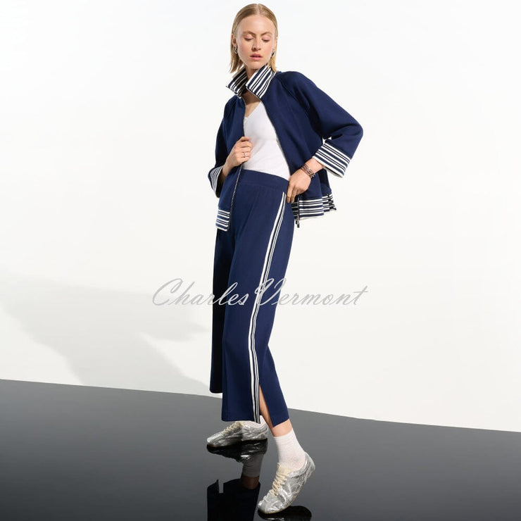 Joseph Ribkoff Striped Culotte Trouser - Style 261618