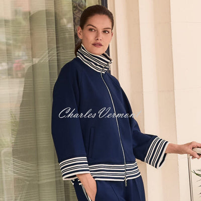 Joseph Ribkoff Striped Zip Jacket - Style 261617
