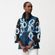 Joseph Ribkoff Mesh Jacket With Satin Embroidery - Style 261904