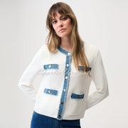 Joseph Ribkoff Jacket With Denim Trim - Style 261927