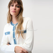 Joseph Ribkoff Jacket With Denim Trim - Style 261927
