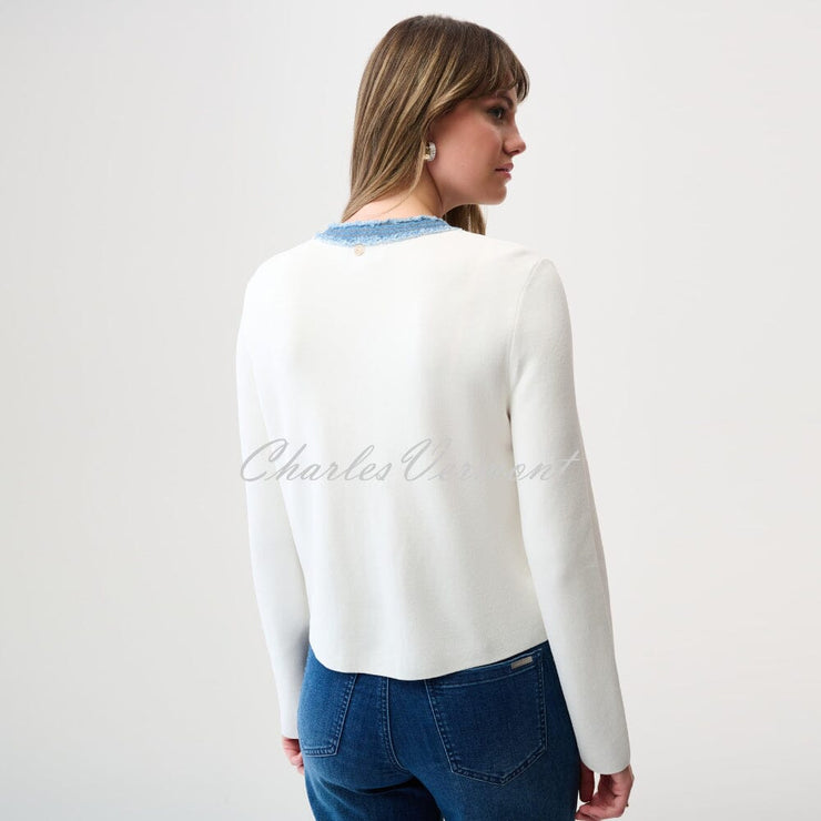 Joseph Ribkoff Jacket With Denim Trim - Style 261927