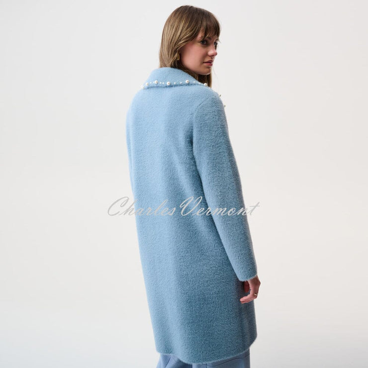 Joseph Ribkoff Longline Coat With Pearl Trim - Style 261997
