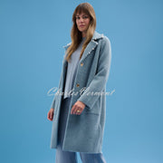 Joseph Ribkoff Longline Coat With Pearl Trim - Style 261997