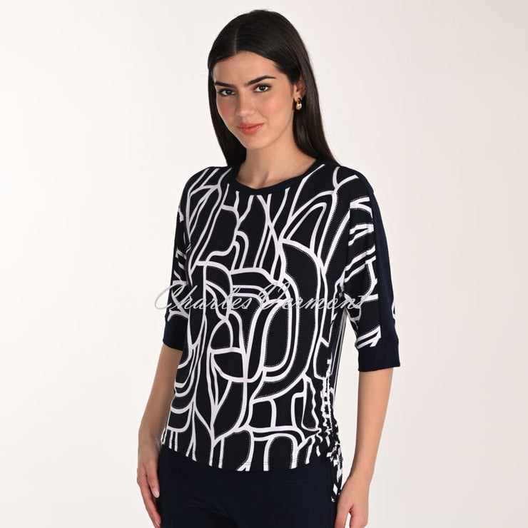 Frank Lyman Top With Drawstring Hem - Style 266114