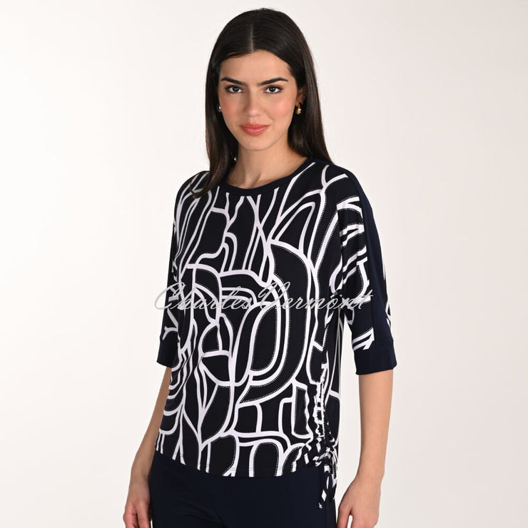 Frank Lyman Top With Drawstring Hem - Style 266114