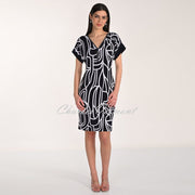 Frank Lyman Dress With Diamanté Zip Neckline - Style 266116