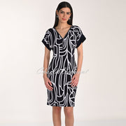 Frank Lyman Dress With Diamanté Zip Neckline - Style 266116