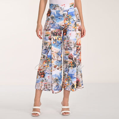 Frank Lyman Amalfi Print Culotte Trouser - Style 266127