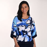 Frank Lyman Abstract Floral Print Top - Style 266348