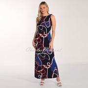 Frank Lyman Nautical Print Maxi Dress - Style 266420
