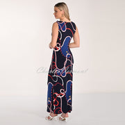 Frank Lyman Nautical Print Maxi Dress - Style 266420