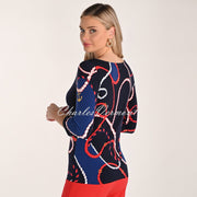 Frank Lyman Nautical Print Top - Style 266421