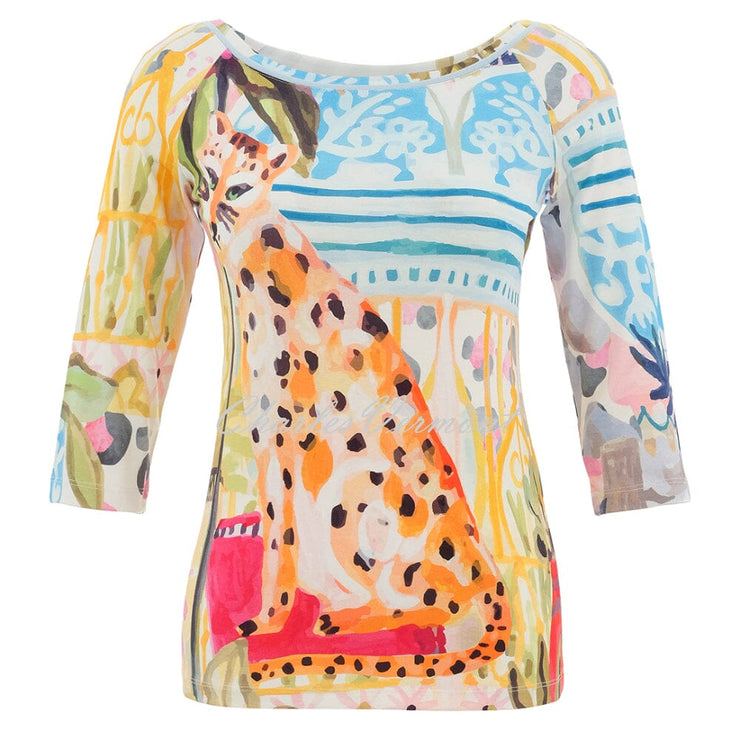 Dolcezza 'Cheetah in the City' Boat Neck Top - Style 26710 | Charles ...