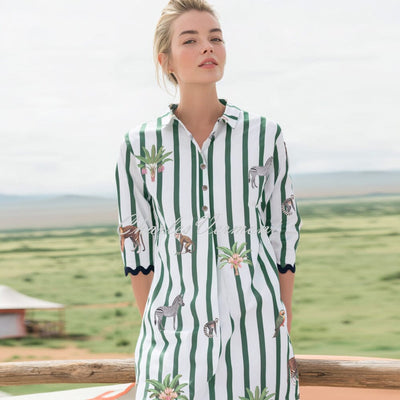 Luxury Animal Print Dresses - Free UK Delivery | Charles Vermont  Tagged " Green" Charles Vermont Limited