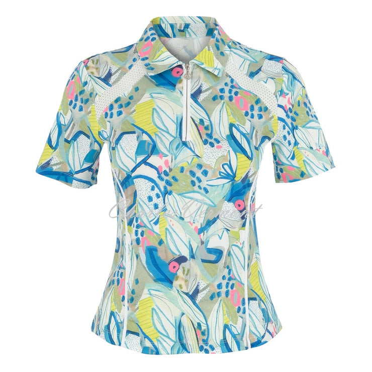 Dolcezza 'Hint of Spring' 'Golf' Zip Top - Style 35301
