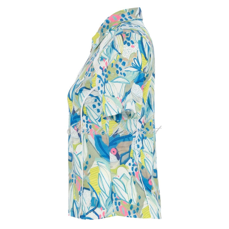 Dolcezza 'Hint of Spring' 'Golf' Zip Top - Style 35301