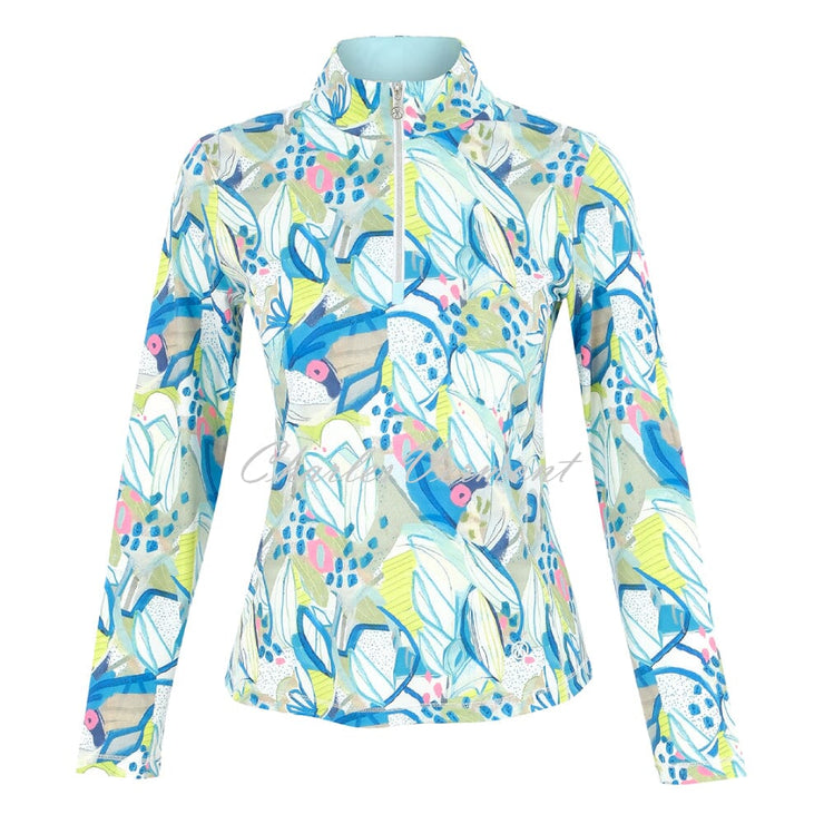 Dolcezza 'Hint of Spring' Zip Pullover - Style 35304