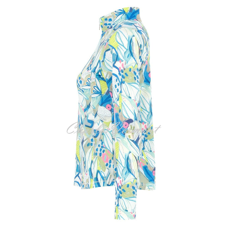 Dolcezza 'Hint of Spring' Zip Pullover - Style 35304