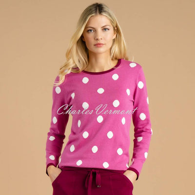 Marble Spot Sweater - Style 6385-205 (Berry)