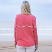 Marble Sweater With Star Pointelle Pattern - Style 7010-135