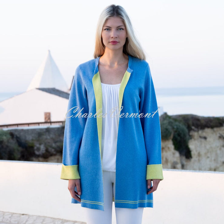 Marble Cardigan - Style 7026-213 (Powder Blue)