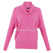 Marble Sweater With Eyelet Detail - Style 7125-207 (Light Pink)
