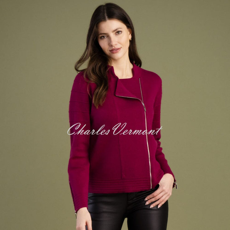 Marble Cardigan Jacket - Style 7139-205 (Berry)