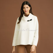 Marble Buckle Cardigan - Style 7178-104 (Ivory)