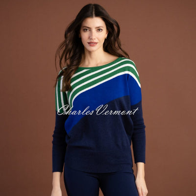 Marble Sweater - Style 7183-210 (Royal Blue / Green / Navy / Ivory)