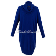 Marble Dress With Cable Knit Detail - Style 7184-210 (Royal Blue)