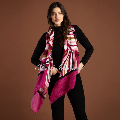 Marble Scarf - Style 7222-205 (Berry / Multi)