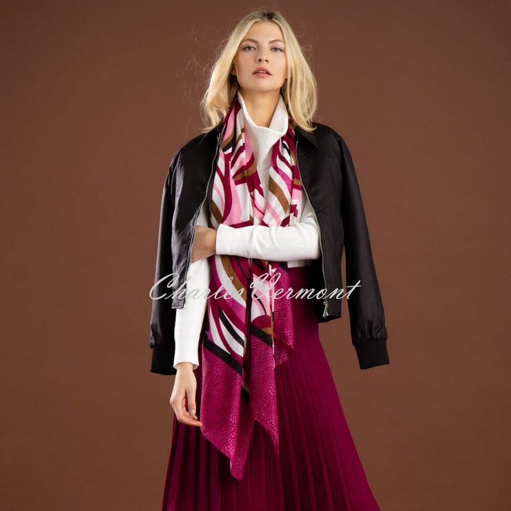 Marble Scarf - Style 7222-205 (Berry / Multi)