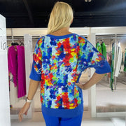 Tia Abstract Print Top - Style 73054-7792-65
