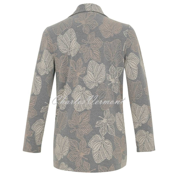 Dolcezza Leaf Print Blazer Jacket - Style 73174