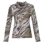 Dolcezza Cowl Neck Top - Style 73182 (Khaki)