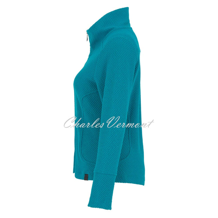 Dolcezza Textured Jacket - Style 73213 (Teal)