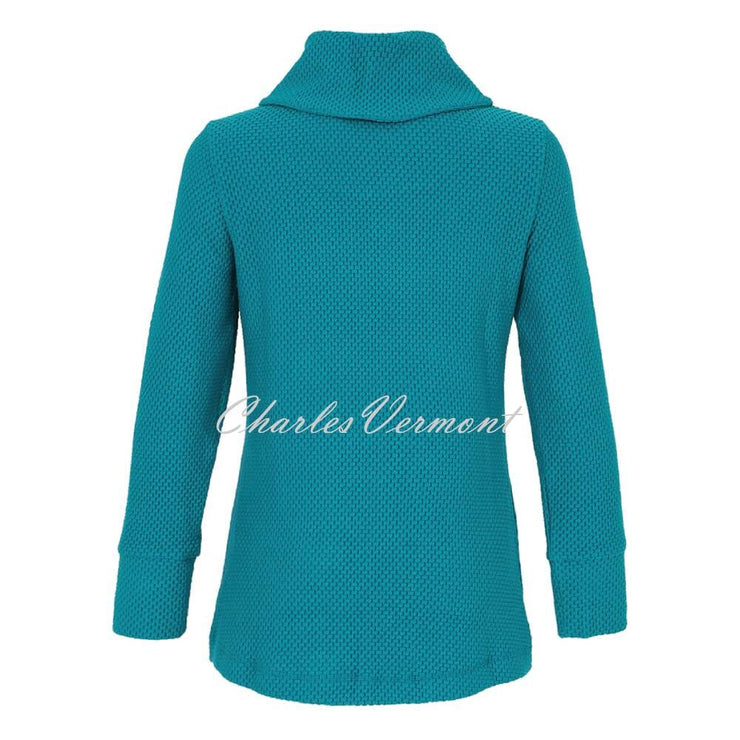 Dolcezza Textured Sweater Top - Style 73214 (Teal)