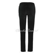 Dolcezza Hand Painted Denim Jean - Style 73403 (Washed Effect Black Jean)