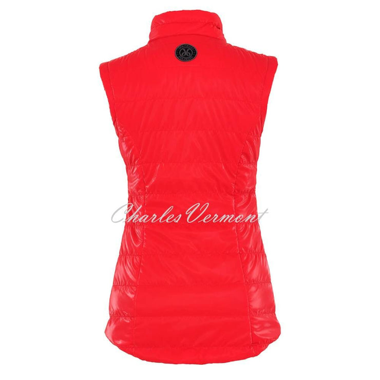 Dolcezza High Gloss Lightly Padded Gilet - Style 73802 (Red)